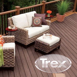 Deck manufactured by Trex